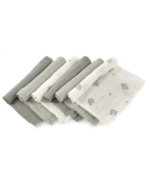 Pack 6 Muselinas Naturales Jané U78 Botanic