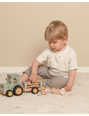 Tractor con Trailer Little Farm de Little Dutch