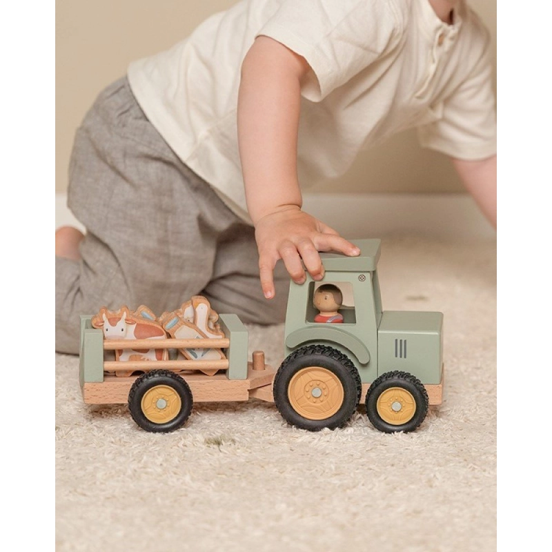 Tractor con Trailer Little Farm de Little Dutch