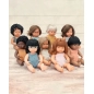 Muñeca Caucásica Pelirroja Pelele Rosa 38 cm Miniland Dolls
