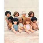 Muñeca Caucásica Pelirroja Pelele Rosa 38 cm Miniland Dolls