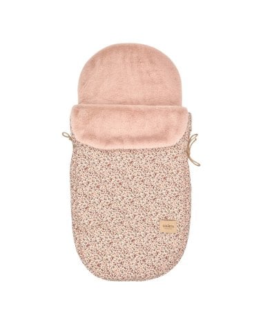 Saco Cuco Lily Interior Pelo Rosa de Giraffa Bianca e Blu