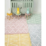 Alfombra Lavable Hippy de Lorena Canals Soft Blue