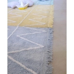 Alfombra Lavable Hippy de Lorena Canals Soft Blue