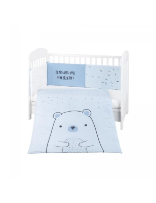 Edredón y Protector Cuna Bear With Me de Kikkaboo