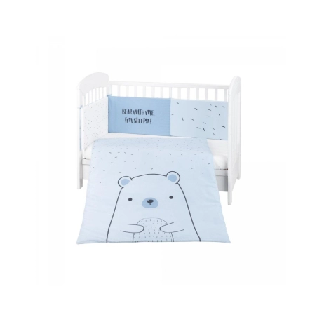Edredón y Protector Cuna Bear With Me de Kikkaboo