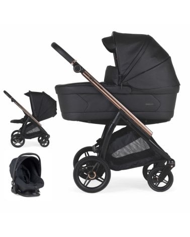 Cochecito 2 Piezas Bebecar Flowy Specials KP426 Fumé Rosa-Negro