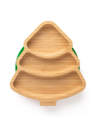 Plato con Ventosa de Bambú de Eco Rascals