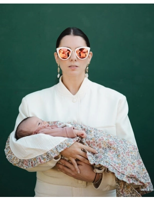 Toquilla Emily Giraffa Bianca e Blu