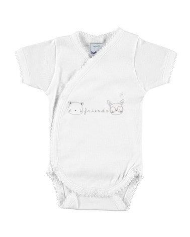 Body Manga Corta Cruzado Estampado 1132 Babidu