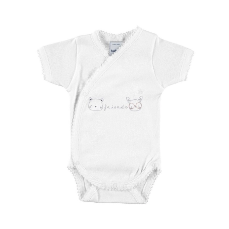 Body Manga Corta Cruzado Estampado 1132 Babidu