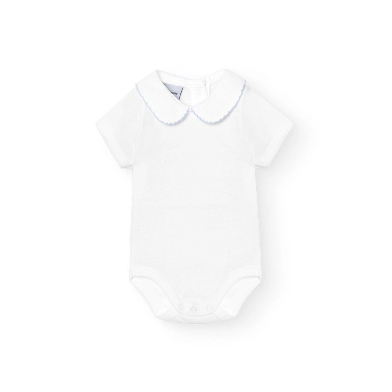 Body Manga Corta Cuello Bebe Pique 1181 Babidu