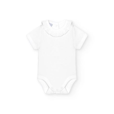 Body Manga Corta Cuello Batista 1193 Babidu Blanco