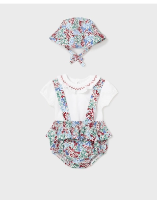 Conjunto Short Tirantes Y Gorro De Mayoral
