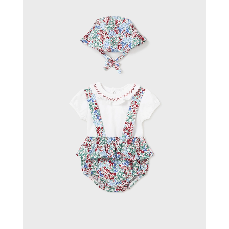 Conjunto Short Tirantes Y Gorro De Mayoral