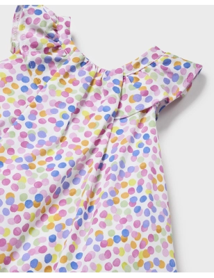 Vestido Estampado Saten De Mayoral