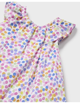 Vestido Estampado Saten De Mayoral
