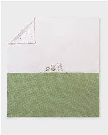 Manta Arrullo Bordado de Mayoral Verde