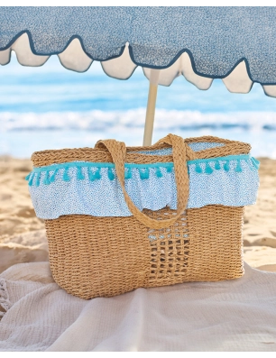 Cesta Capazo de Playa de Mayoral Azul