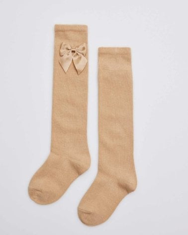 Calcetin Infantil Largo De Ysabel Mora Camel