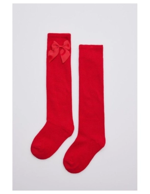 Calcetin Infantil Largo De Ysabel Mora Rojo