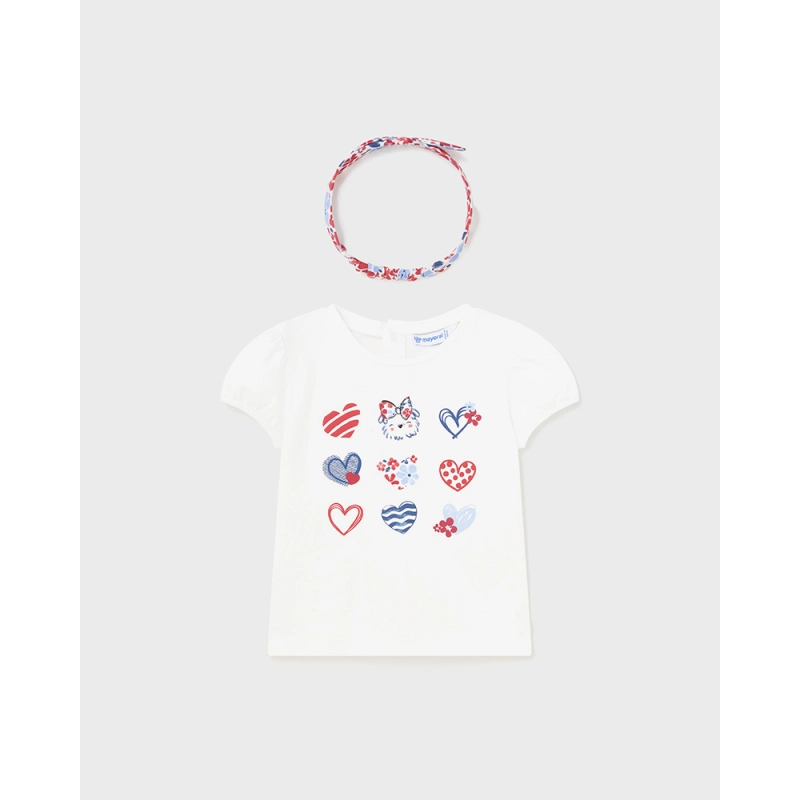 Camiseta Manga Corta Con Diadema De Mayoral