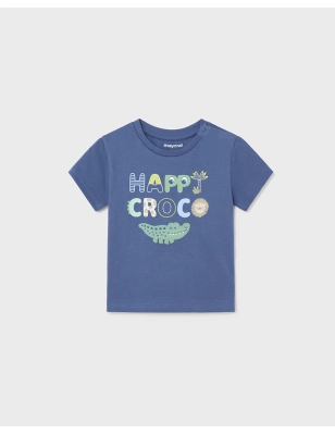 Camiseta Manga Corta Aplique 'Croco' De Mayoral