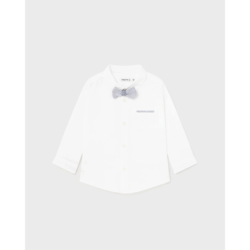 Camisa Manga Larga Vestir Pajarita De Mayoral