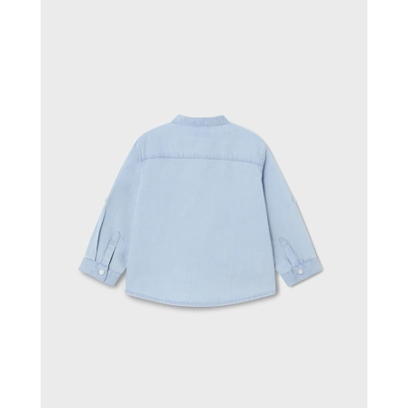 Camisa Manga Larga Denim Cuello Mao De Mayoral