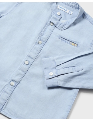 Camisa M/L Denim Cuello Mao De Mayoral
