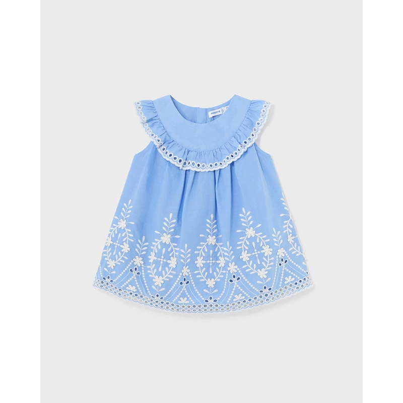 Vestido Cenefa Bordada De Mayoral