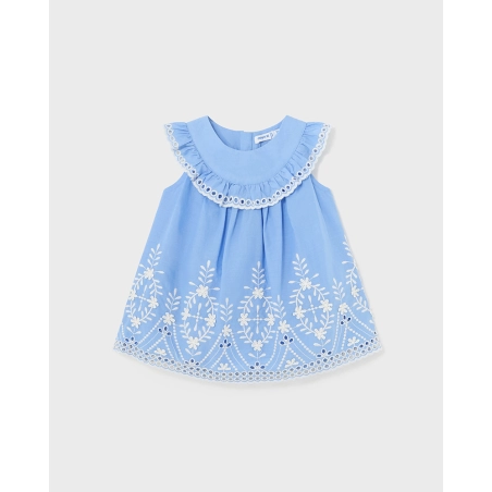 Vestido Cenefa Bordada De Mayoral