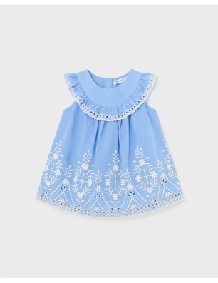 Vestido Cenefa Bordada De Mayoral