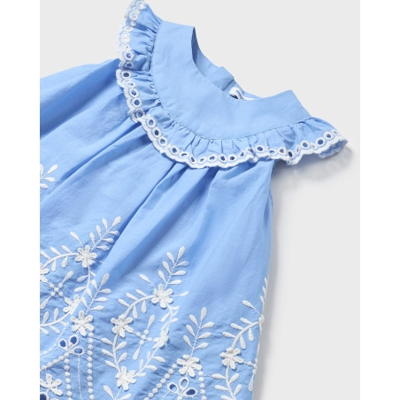 Vestido Cenefa Bordada De Mayoral