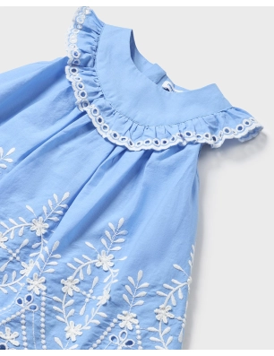 Vestido Cenefa Bordada De Mayoral