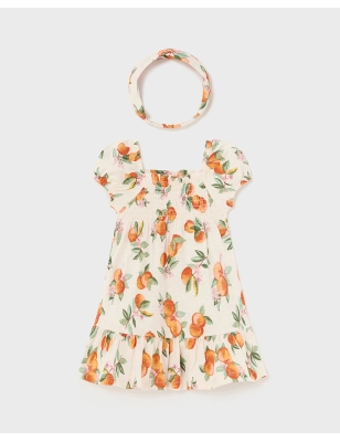 Vestido Estampado Diadema De Mayoral