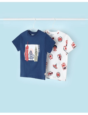 Set Camisetas Manga Corta Estampada De Mayoral