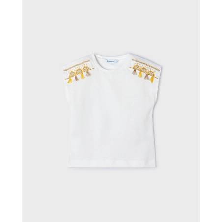 Camiseta Manga Corta Bordados De Mayoral