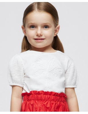 Camiseta Manga Corta Combinada De Mayoral