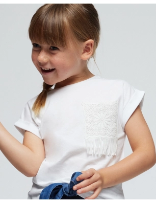Camiseta M/C Crochet De Mayoral