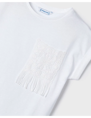 Camiseta M/C Crochet De Mayoral