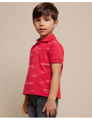 Polo Manga Corta Estampado De Mayoral