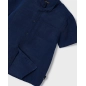 Camisa Manga Corta Cuello Mao Lino De Mayoral