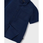 Camisa M/C Cuello Mao Lino De Mayoral