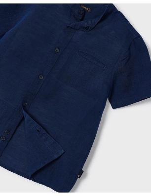Camisa M/C Cuello Mao Lino De Mayoral