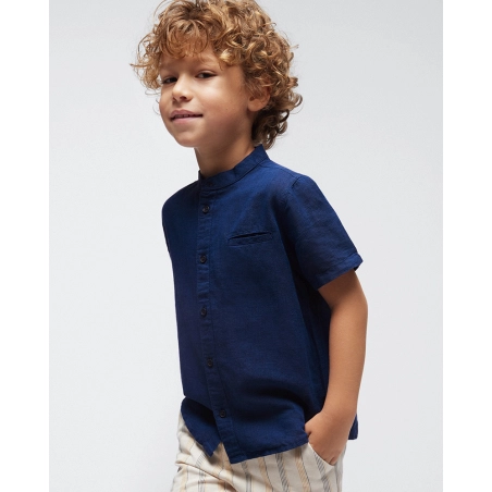 Camisa M/C Cuello Mao Lino De Mayoral
