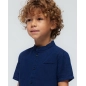 Camisa Manga Corta Cuello Mao Lino De Mayoral
