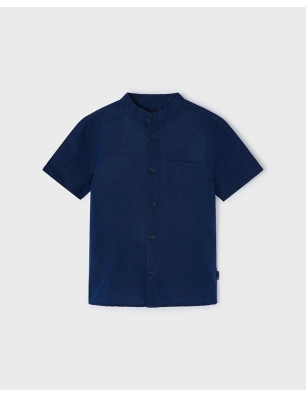 Camisa M/C Cuello Mao Lino De Mayoral