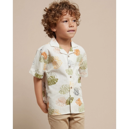 Camisa Manga Corta Resort Estampada De Mayoral