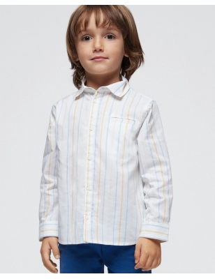 Camisa Manga Larga Oxford Rayas De Mayoral
